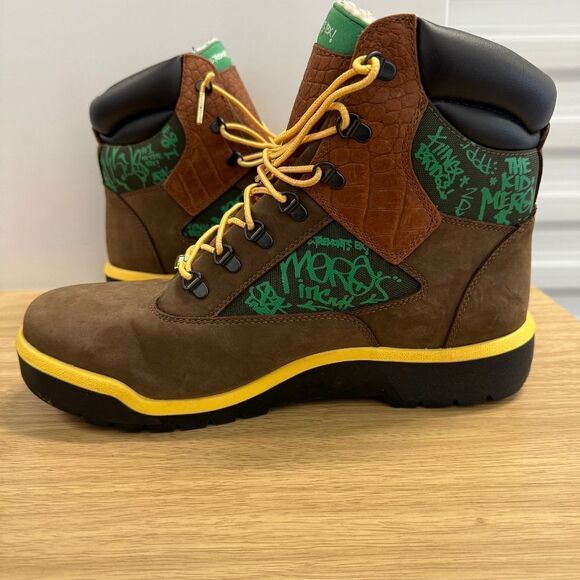 Timberland Boots Showtime Edition Desus & Mero New York Rare Men's Size 12 - Picture 2 of 6